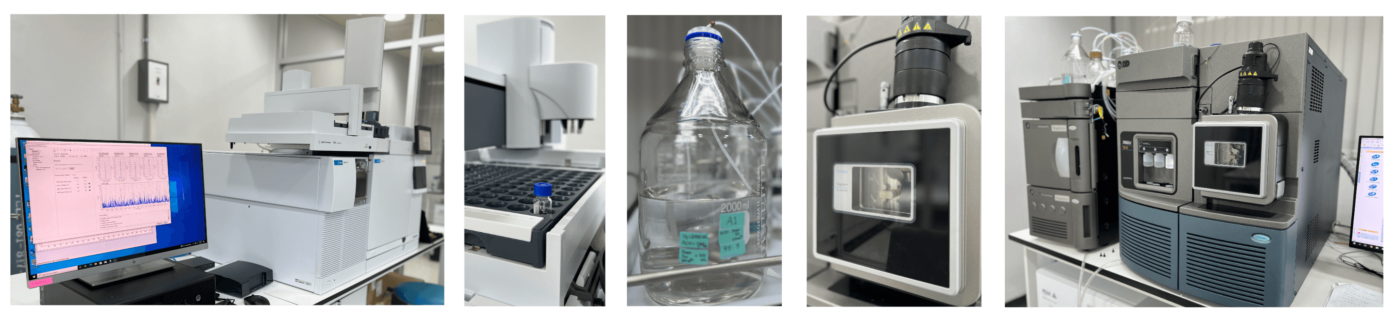 A collage of scientific equipment at SiMPC labs